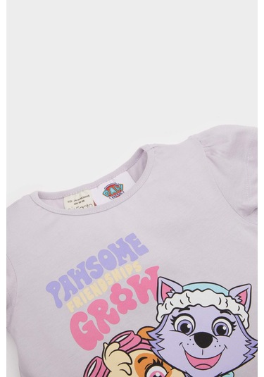 DeFacto Kız Bebek Paw Patrol Pijama Takımı Penye Kısa Kollu Üst Esnek Belli Şort E4647A525HSPR306
