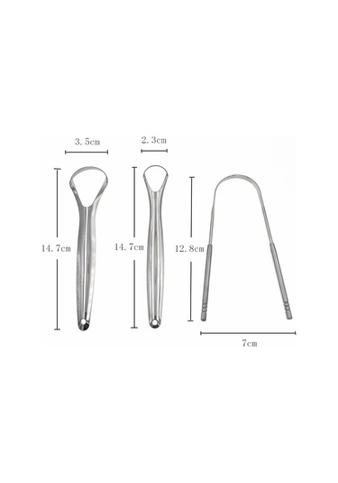 1 Dil Kazıyıcı Temizleyici Yetişkin Cerrahi Sınıf Kötü Nefes Ortadan Paslanmaz 1pc Gs16