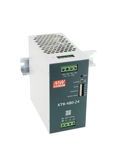 Meanwell Xtr-480-24 ,3-faz/380vac 24vdc/20a Güç Kaynağı