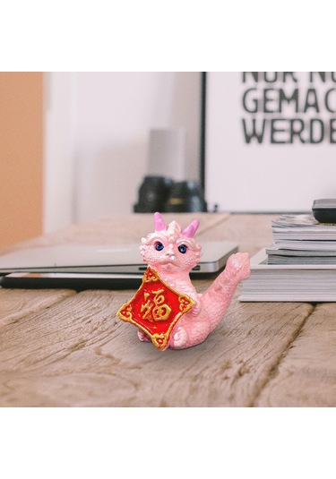 Homyl Çin Yeni Yılı Ejderha Heykeli Heykel Ev Oturma Stil-b