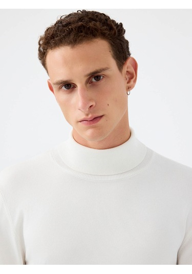 Loft Regular Fit Beyaz Erkek Kazak Lf2041623 Beyaz