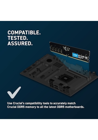 Crucial Cb16gu4800e 16gb Ddr5 4800 Udımm Masaüstü Pc Ram Bellek