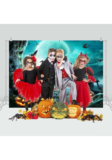 Youtek 2.1x1.5m Kadife Fotoğraf Arka Planı, Halloween Temalı, Yıkabilir Yeniden Kullanılabilir, Işık Yansıtmaz, Portre Ve Parti Dekorasyonu Beyaz