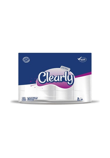 Clearly Çift Katlı Tuvalet Kağıdı 32 Rulo