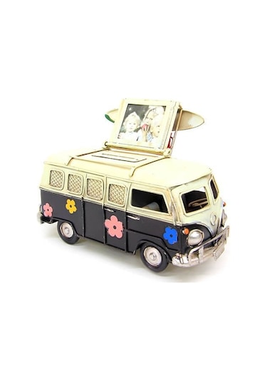 Dekoratif Metal Minibüs Çerçeveli Ve Kumbaralı 1210e-3394ss 1 Adet