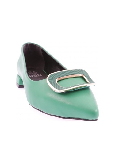 Dgn 2800-23y Kadin Sivri Burun Tokali Babet 2800-1423-R12563 Yeşil