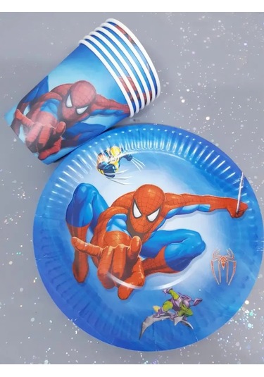 Love Land Örümcek Adam Temalı 20 Kişilik Bir Parti İçin Tek Kullanımlık Yemek Takımı 168057139 Diğer