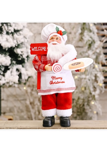 Geeroyoo Yılbaşı Dekorasyonu: Ayakta Şapkalı Noel Baba Figürü, Pratik Ve Dayanıklı