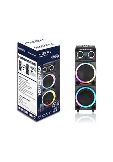 Hepu 930 2 Mikrofonlu Bluetooth Hoparlör Parti Boy