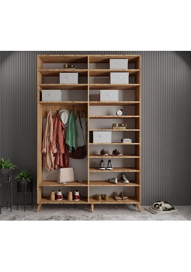 Açelya Portmanto Vestiyer Çam  M8- 140 cm