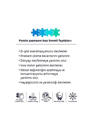 Focus Games Sevimli Tek Boynuzlu At Puzzle 50 Parça Standart R1k57bf38123n1