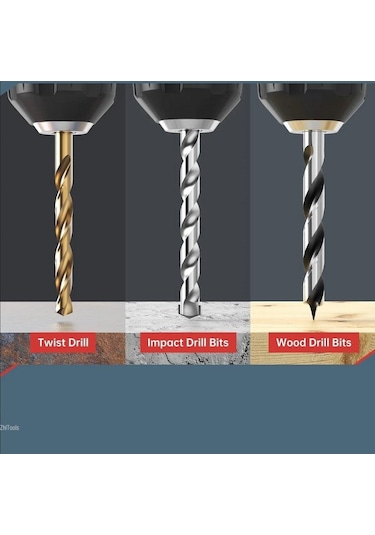 Zhltools Matkap Ucu Seti- Beton Metal Ahşap Matkap Ucu Drill Bits Set 16 Lı Set