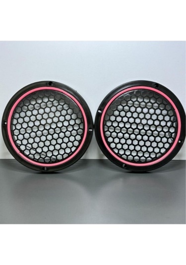 20 Cm Petek Desenli Neon Mid Kasnağı Pembe Takım