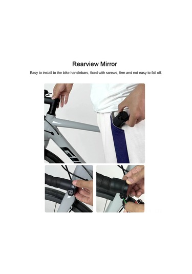 Bisiklet Gidon Ayna Arka Görüş Aynası Bisiklet Bar Ucu Aynası 360 Derece Dönebilir Güvenli Bisiklet Arka Görüş Aynası 28-32mm Çaplı Mtb Yol Dağ Bisikletleri İçin