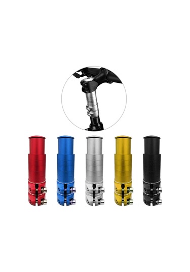 Ranyeek Bisiklet Gidon Yükseltici - 138mm Siyah Alüminyum, Rahat Sürüş İçin