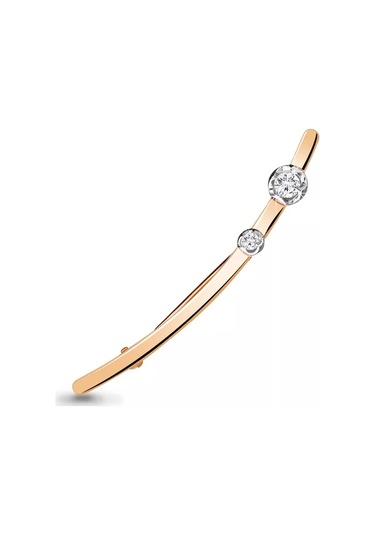 Aquamarıne 925 Ayar Gümüş Altın Kaplama Broş 227328569 Altın Rengi