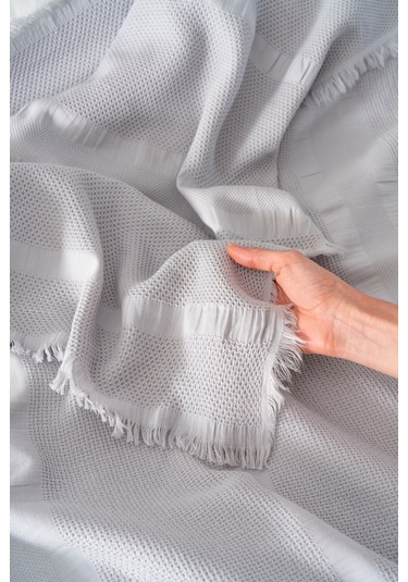 Amara Taş Nakışlı Çift Kişilik %100 Pamuklu Nevresimli Pike Seti - 7 Parça Çeyiz Seti Taş