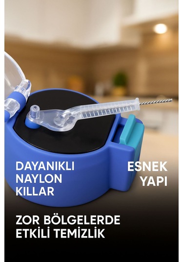 Falconetti 5 Adet Beyaz 6 Mm Pipo Temizlik Ve Pipet Kamış Temizleme Fırçası