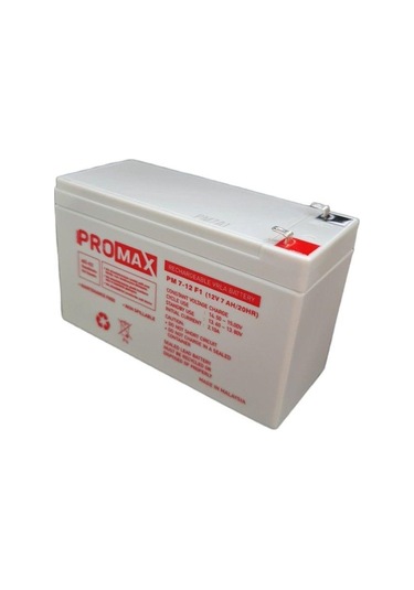 Energy Promax Eco 12V 7Ah Bakımsız Kuru Akü