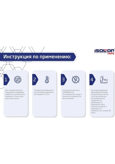 Isolon Yüksek Yapışkanlıklı Sızdırmazlık Bandı Euroband 50mm X 30m 134679773