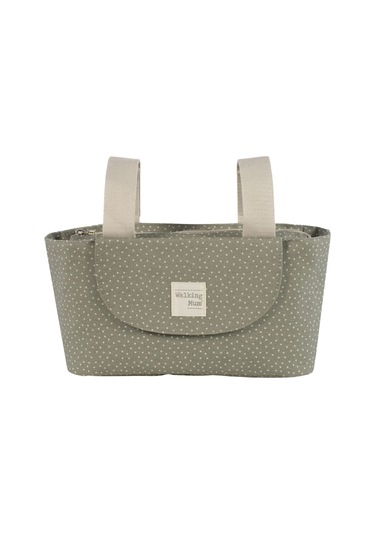 Walking Mum Poppy Bebek Arabası Puantiyeli Organizer Çanta Moss Yeşil