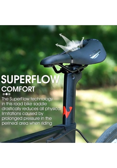 Novahub Yüksek Esneklikli Ergonomik Rahat Bisiklet Sele, Havadar Pratik Çok Renkli Beyaz/red/siyah/sbk/mavi/gs/mb Çok Renkli