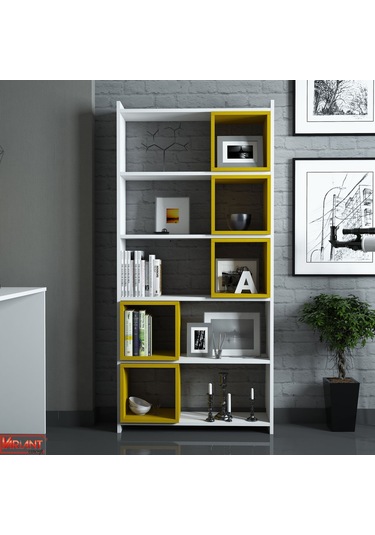 Variant Variant Box Kitaplık - Beyaz / Sarı