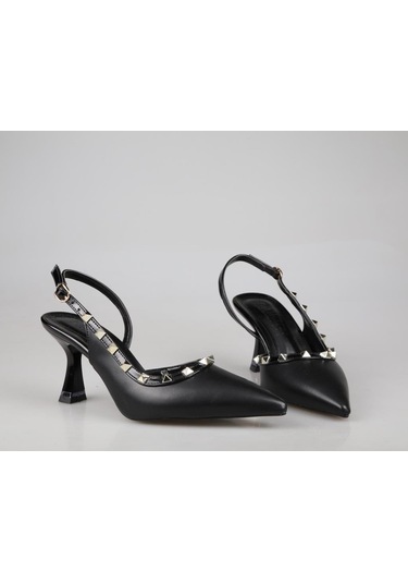 Miss Park Moda K944 Siyah Kadın Topuklu Ayakkabı Siyah