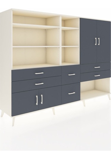 Hyperion Dolap 10 Raflı 6 Çekmeceli 4 Kapaklı 220x44x163 Aytaşı-a Aytaşı-antrasit Hyperion Dolap 10 Raflı 6 Çekmeceli 4 Kapaklı 220x44x163 Aytaşı-a Aytaşı-antrasit