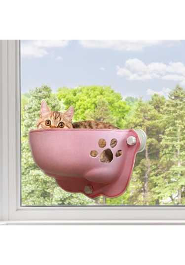 Suntek Küçük Orta Büyük Kediler İçin Kedi Yatağı Pembe