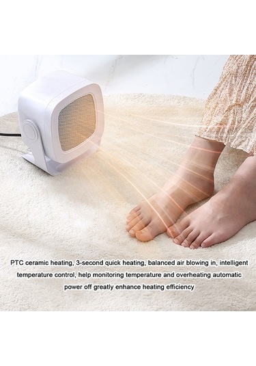 Pazly Taşınabilir Ptc Seramik Isıtıcı - 400w/800w, Hızlı Isınma, 360 Üfleme 111 Karakter