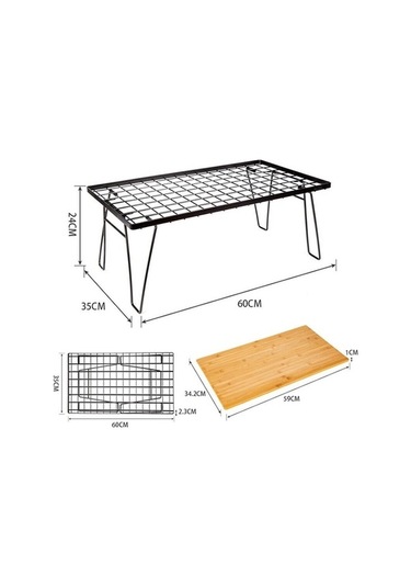 Novahub Aotu Yt1001 Masaüstü Bambu Kurulu, Çok Fonksiyonlu Açık Mekan Çok Renkli