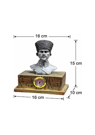 Atatürk Büstlü Masa Saati