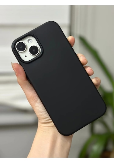 İphone 13/14 Uyumlu Lansman Kılıf Leke Kir Su Tutmayan Yüzey İçi Kadife Mükemmel Hissiyat Siyah