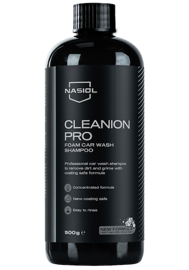 Nasiol Cleanion Pro Yoğun Köpüklü Konsantre Araç Yıkama Şampuanı-25 Yıkama-500gr-Fırçasız Oto Yıkama