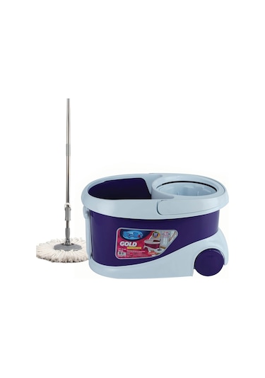 Spin Mop Gold Tekerlekli Temizlik Seti Mor 20 L
