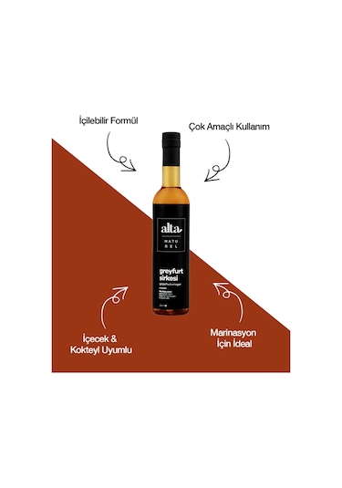 Alta Naturel Doğal Fermente Greyfurt Sirkesi 250 ML