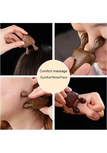 Tip 2 Sandal Ağacı Göz Yüz Ahşap Masaj Sopası 363m2y Çok Renkli