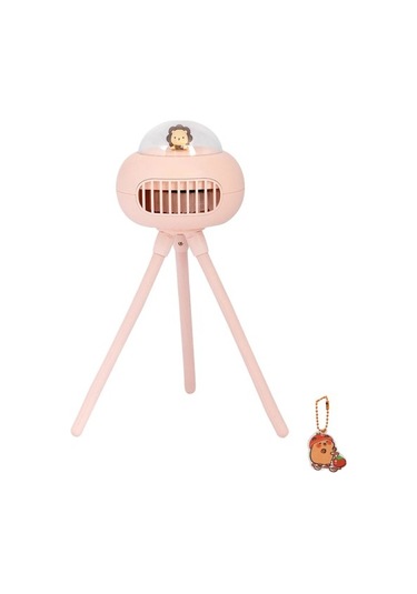 Cacaobebek Arabaları Için Usb Mini Şarj Edilebilir Fan C Tipi El Fanlı Kullanışlı Bladeless Turbo Fan 1200mah 6099 Pembe