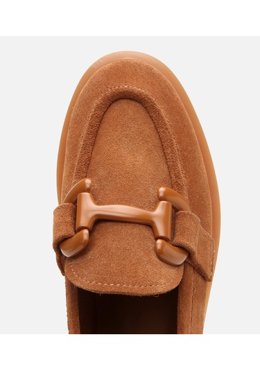 Hotiç Kadın Süet Deri Taba Esnek Tabanlı Günlük Loafer 01ayh306180a370 Taba