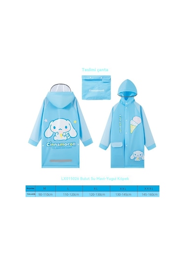 Happyplanet Sanrio Kuromi Çocuk Yağmurluk Kız Öğrenciler Anaokulu Tam Vücut Su Geçirmez Panço Kalınlaşmış Yağmur Geçirmez Giyim - Mavi - Xxxl - Wd0923p-10 mavi Happyplanet Sanrio Kuromi Çocuk Yağmurluk Kız Öğrenciler Anaokulu Tam Vücut Su Geçirmez Panço Kalınlaşmış Yağmur Geçirmez Giyim - Mavi - Xxxl - Wd0923p-10 mavi