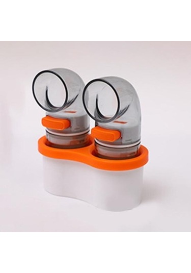 Novahub Tuz Ve Baharat Kavanoz Seti, Pratik Toz Geçirmez Şişeler, 3 Adet Mavi Kavisli Kapaklı, Mutfak İçin Mavi