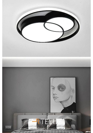Arteluz Modern Çift Yuvarlak Led Avize