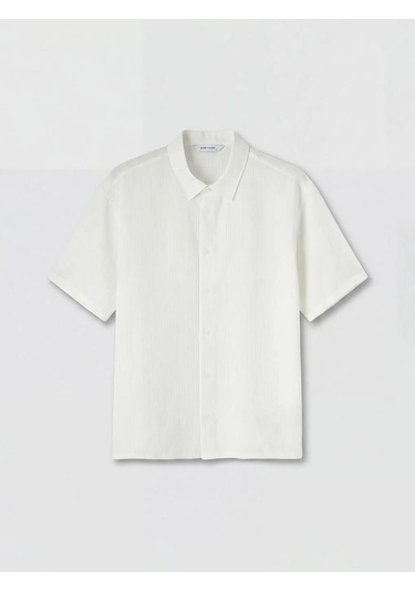 Lc Waikiki Ekru Regular Fit Erkek Dokulu Gömlek