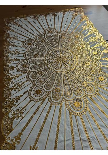 Best Price 34 Dikdörtgen Masa Örtüsü 208266841 Altın Rengi