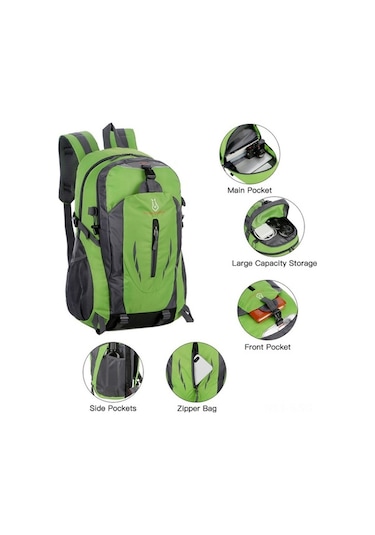Willowhaven 40l Su Gezginler İçin Ergonomik Sırt Çantası - Dayanıklı Ve Su Geçirmez Yeşil Yeşil