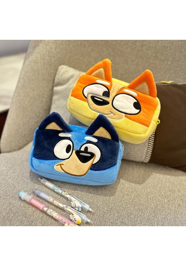 Yeni Bluey Köpek Crossbody Çanta Kalem Çantası Çocuk Karikatür Köpek Bluey Aile Style D Style D Çok Renkli
