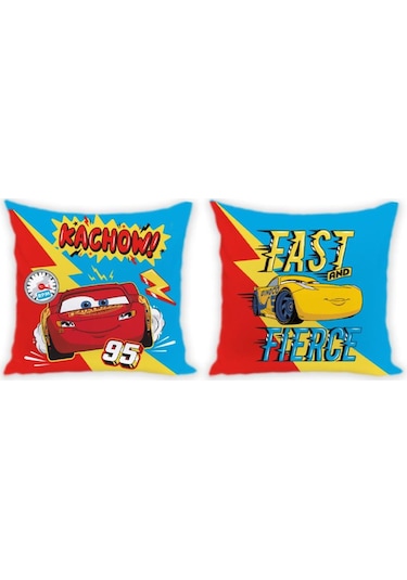 Taç Lisanslı Kırlent Cars Fast 40x40