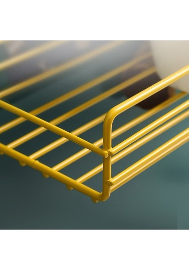 Flybuy Çelik Banyo Rafları, Tuvalet Dekoratif Raflar, Kancalı Delikli Dekoratif Banyo Depolama Rafları Renkli