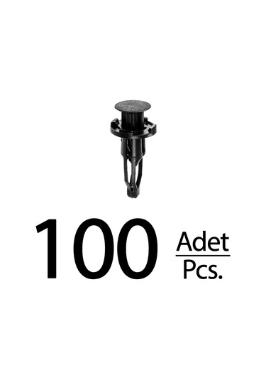 Lexus Rx350 Rx450h Toyota Celica Corolla Echo Yaris İçin Tampon Klips - 100 Adet 1 Adet / Siyah